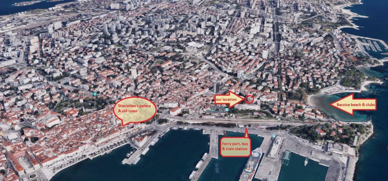 Bacvice Seaview Apartamento Split Exterior foto